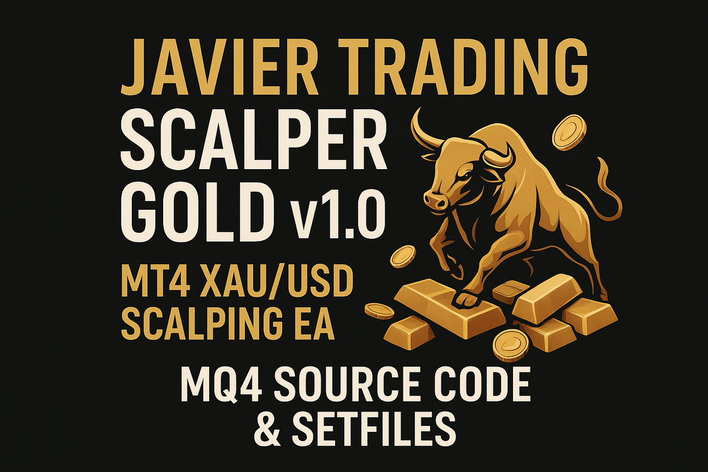 Javier Trading Scalper Gold v1.0 – MT4 XAU/USD Scalping EA + MQ4 Source Code & Setfiles