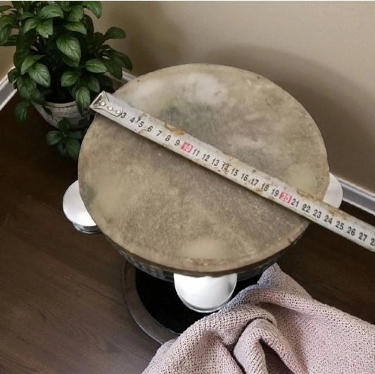 9" Handmade Arabic Riq Classic Egyptian Daff Tambourine Traditional Middle Eastern Percussion Instrument