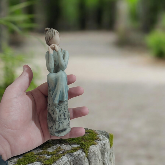 Willow Tree Patience Figurine Susan Lordi Angel Sculpture Gift Collectible Decor