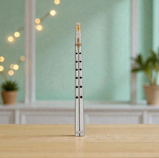 Aluminum Mijwiz Double Reed Arabic Folk Wind Instrument with Reeds Jordan Product