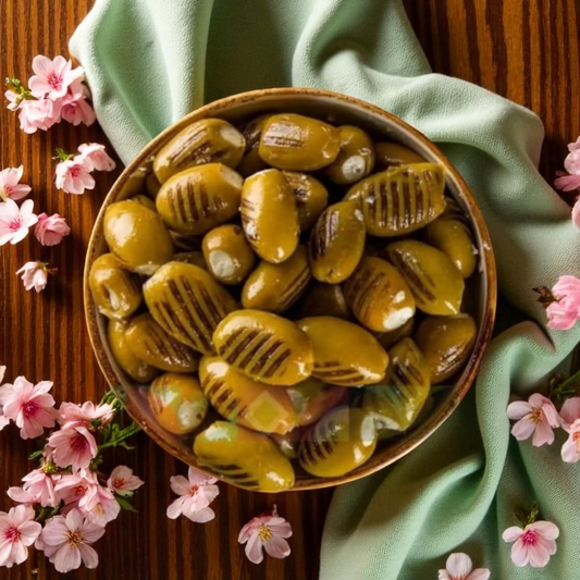 500g Grilled Green Olives Stuffed Labneh Natural Pickled Snack Fresh & Fast shipping